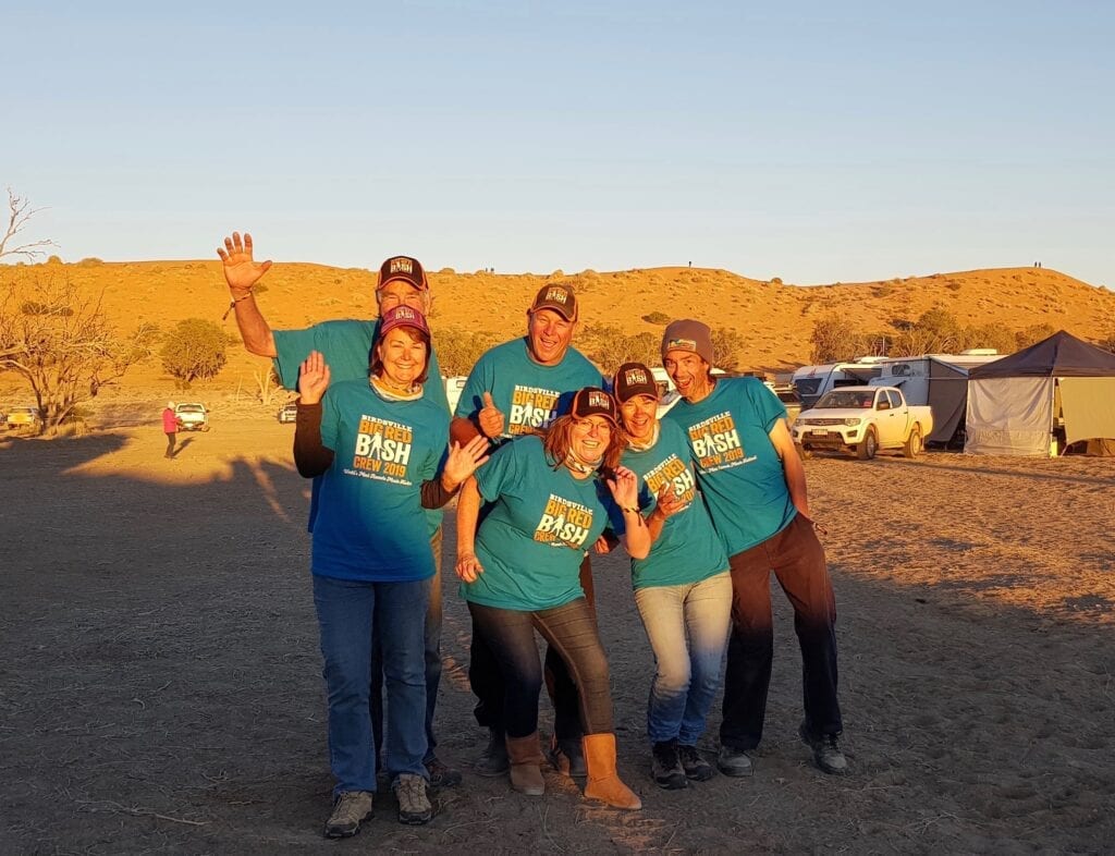 Big Red Bash volunteers Maxine, Dave, Kelly, Brett, Peta and Andrew.