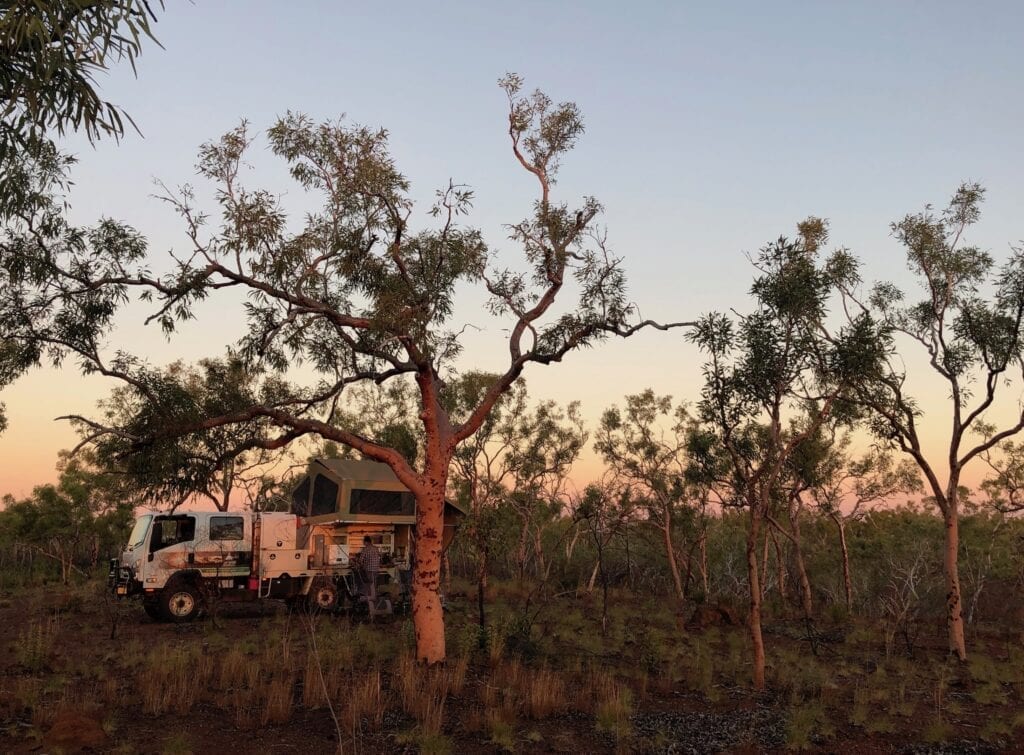 Our campsite along the escarpment, late afternoon on the Broadarrow Track. Judbarra / Gregory National Park.