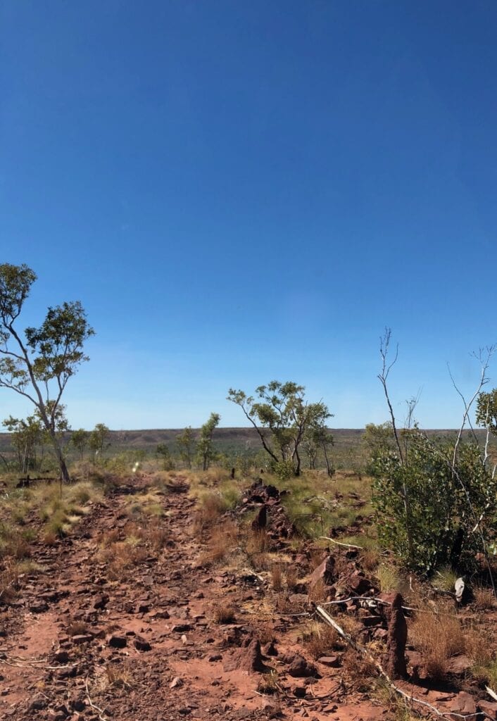 The rough, rocky track at the eastern end of Broadarrow Track, Judbarra / Gregory National Park.