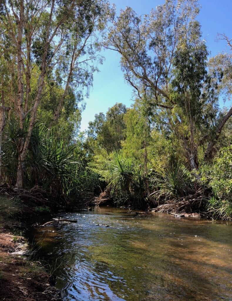 Crossing the Wickham River on the Wickham Track, Judbarra / Gregory National Park.