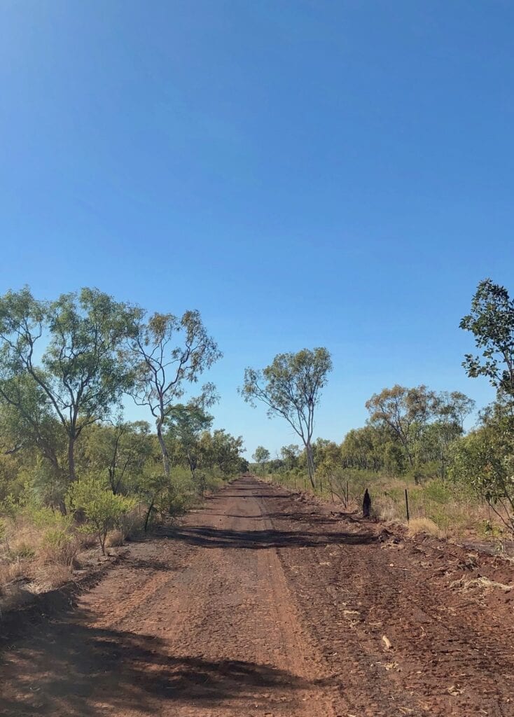 The track leading from the Buntine Highway to the start of the Broadarrow Track in Judbarra / Gregory National Park.