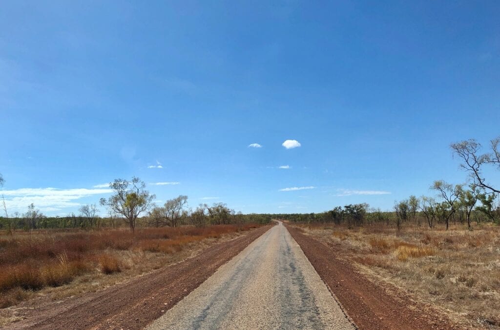 The Roper Highway, west of Roper Bar.