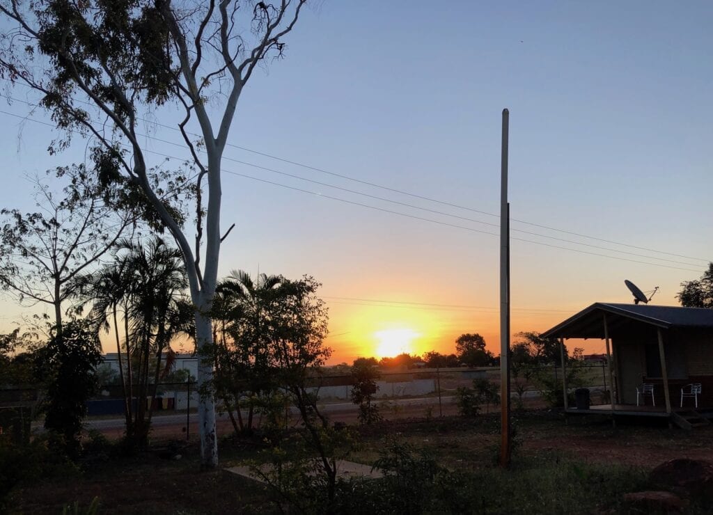 Sunset at Borroloola, NT.