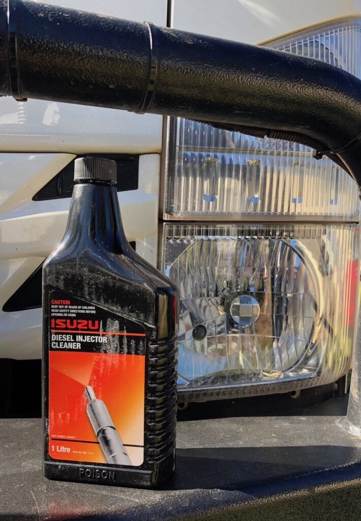 We've found Isuzu injector cleaner improves the truck's fuel economy.