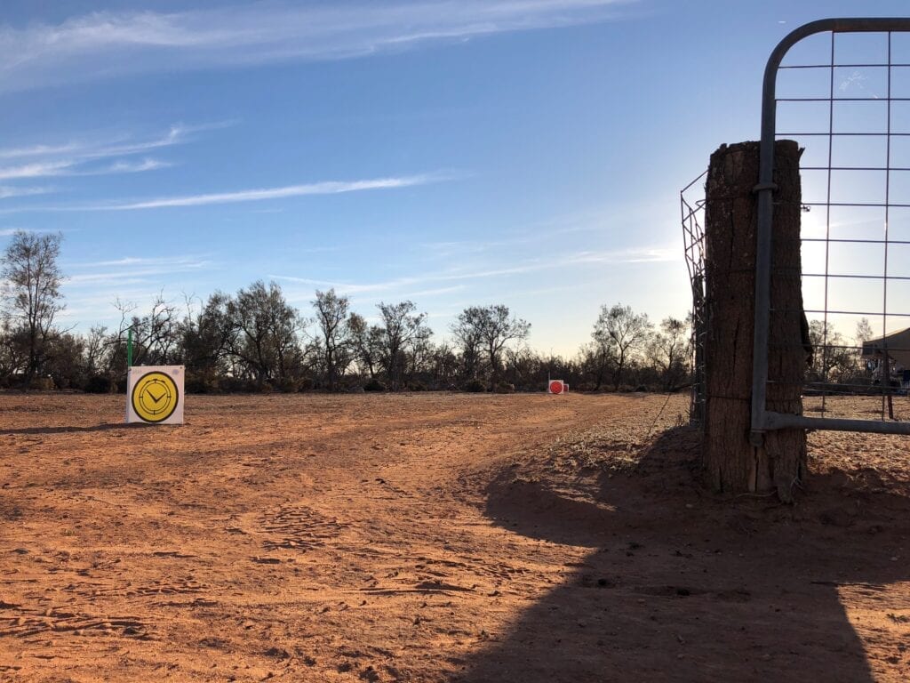 A start control at the Sunraysia Safari, set up in readiness for the next day.