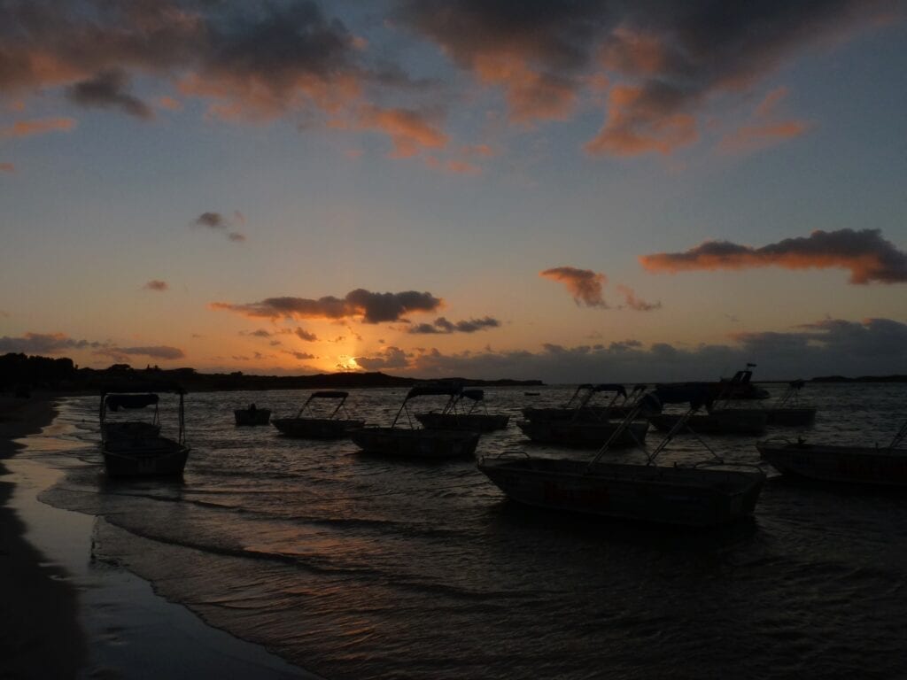 Sunset across Murchison River, Kalbarri WA.