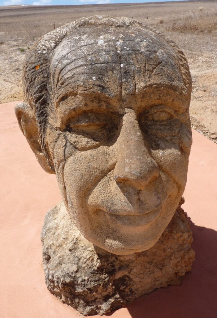 The bust of Prince Leonard at Hutt River Province, WA.