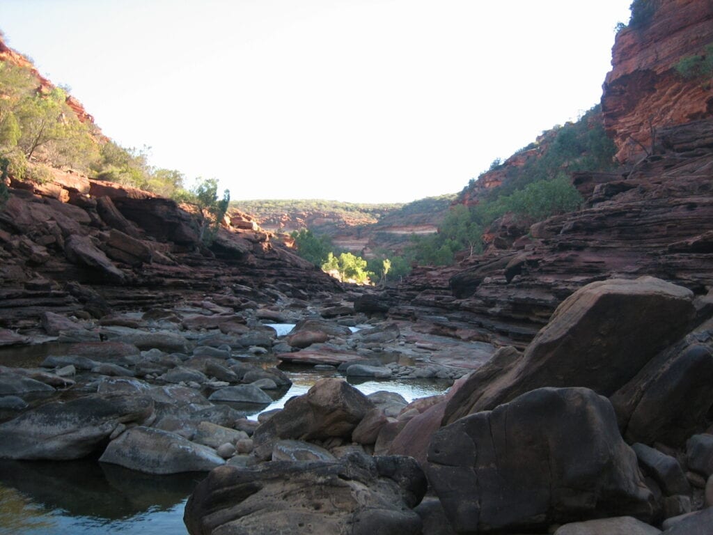 Murchison River River Walk, Z-Bend Gorge. Kalbarri National Park.