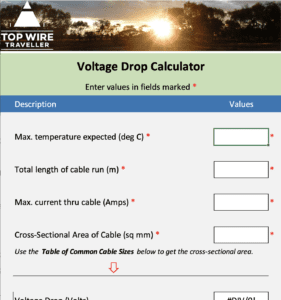 A useful Voltage Drop Calculator for your next automotive wiring project.