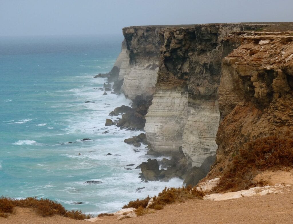 The cliffs of the Great Australian Bight, Nullarbor Plain.