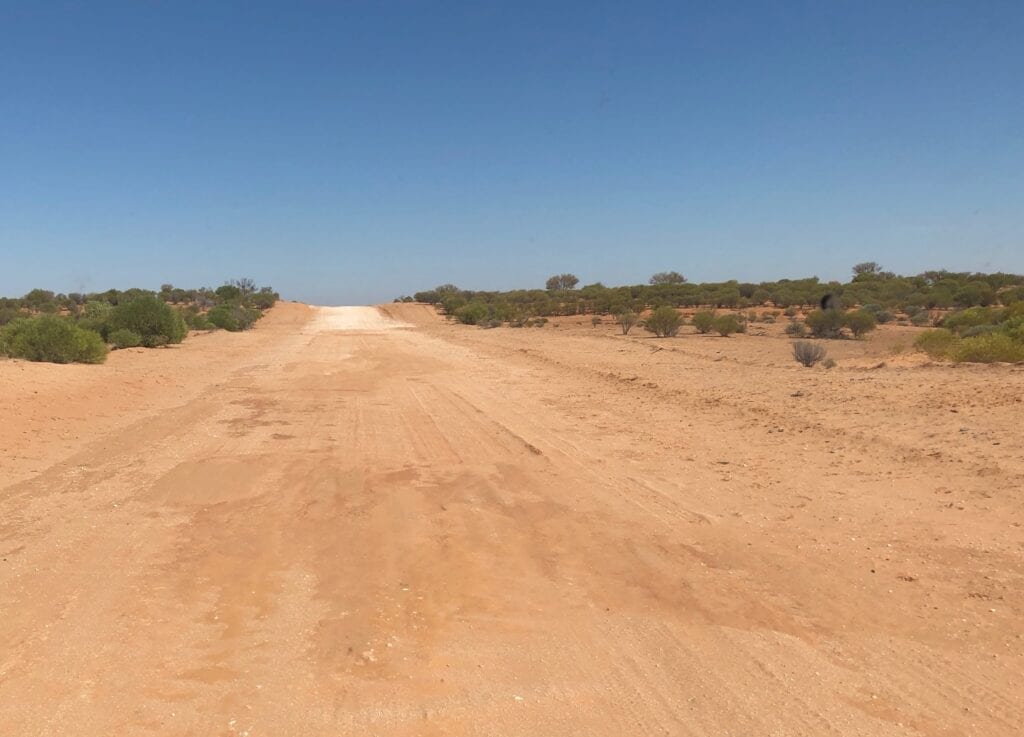 The road between Wanaaring and Tibooburra NSW can be rough and badly corrugated at times.