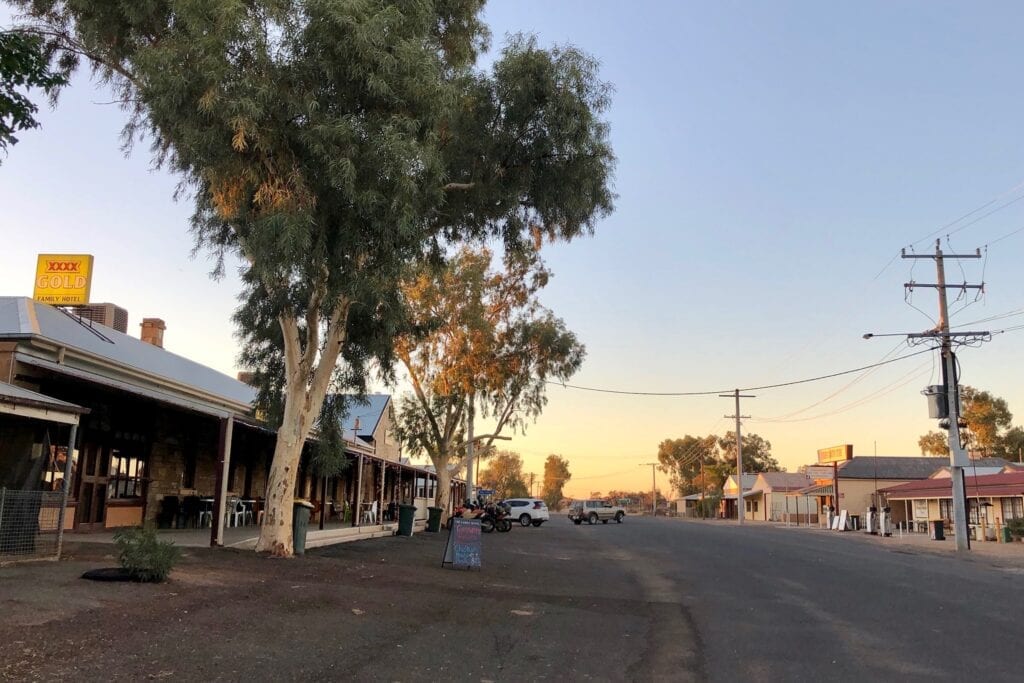 The main street of Tibooburra NSW.