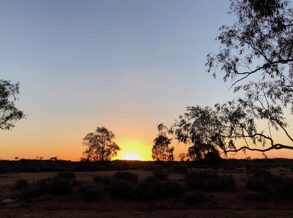 A magnificent Corner Country sunset from the Tibooburra Historic Aboriginal Reserve, Tibooburra NSW.