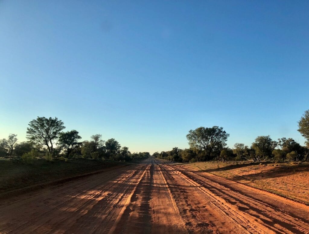 The Cut Line can still be rough, particularly sandy sections like this one between Bourke and Wanaaring.