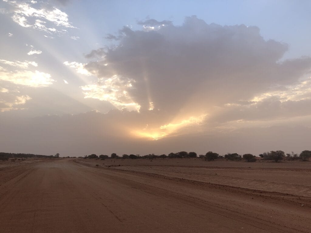 A beautiful outback sunset, Corner Country New South Wales.