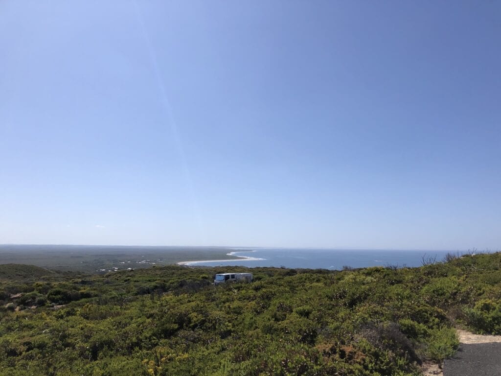 View over the ocean towards Windy Harbour from Point D'Entrecasteaux. South-West Western Australia.