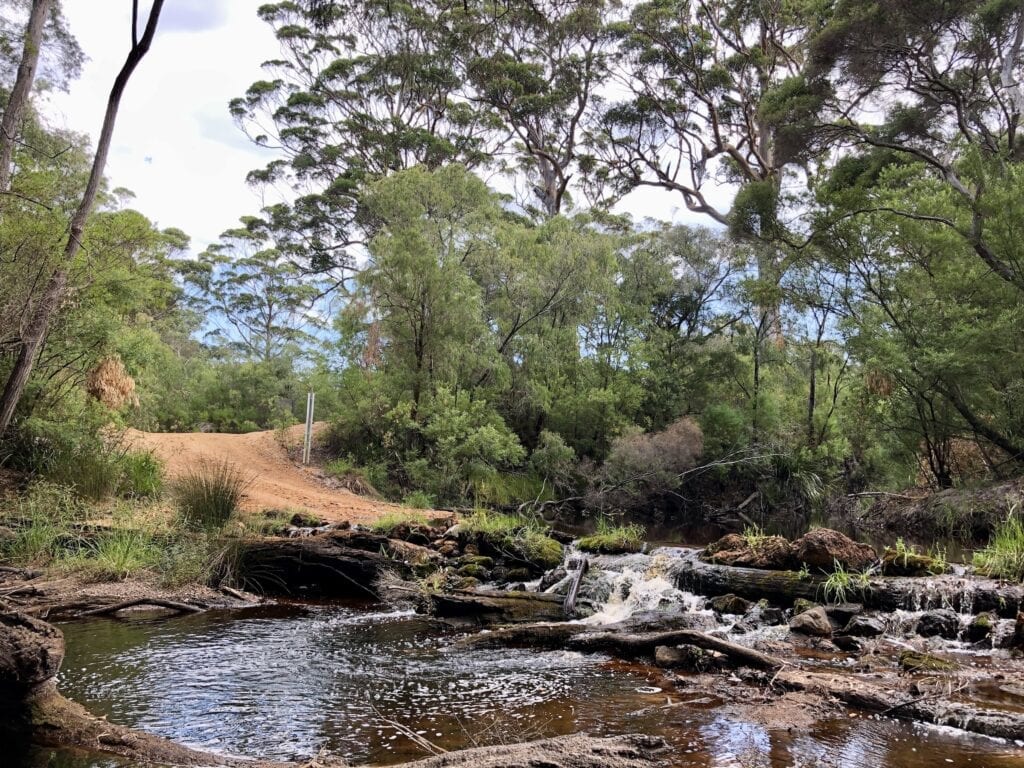 Gardner River crossing, Chesapeake Road. South-West Western Australia.