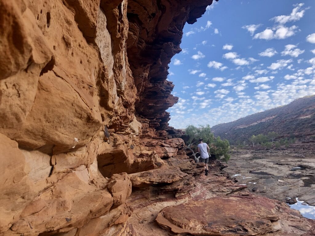 Cliffs along Murchison River. Loop Walk, Kalbarri National Park Western Australia.