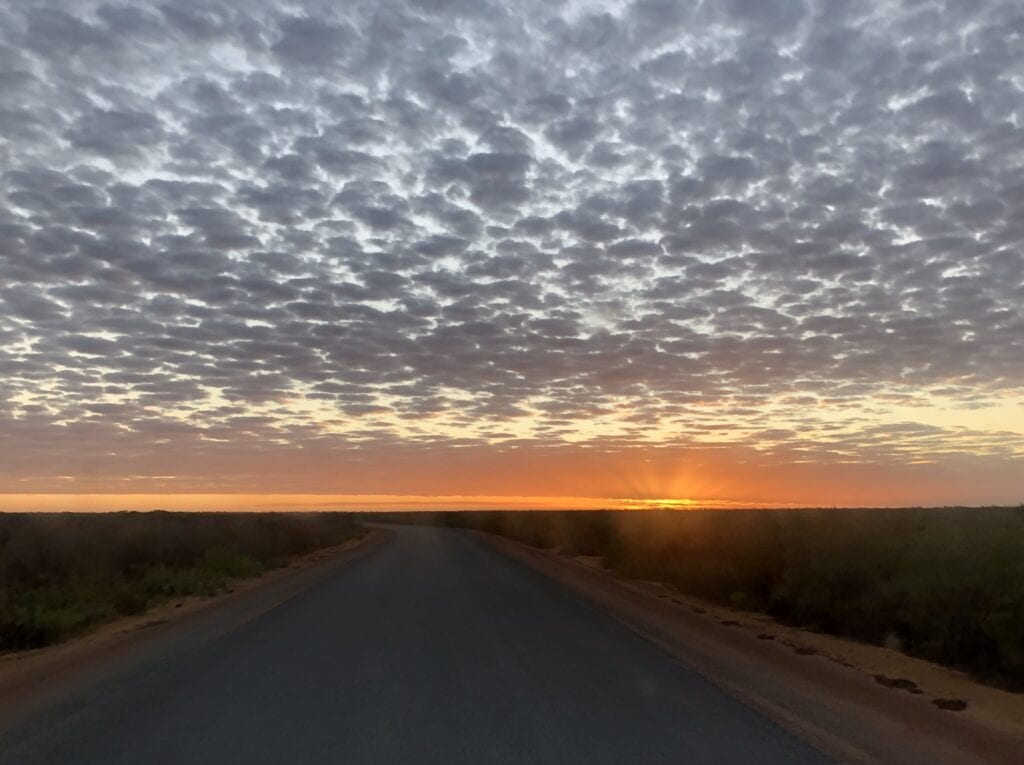 Sunrise over Kalbarri National Park, WA.