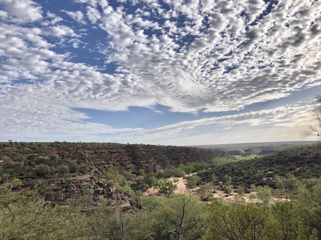 Murchison River Gorge from Ross Graham Lookout. Kalbarri Western Australia.