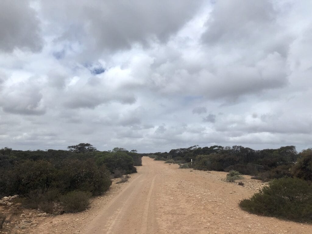 The Old Eyre Highway is now overgrown. However, you can still drive along it with a suitable vehicle.