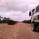 Travelling the Old Eyre Highway, Nullarbor Plain SA.