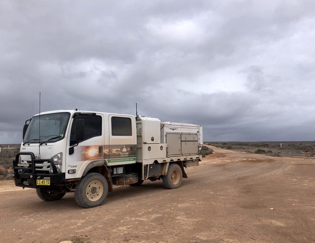 At the end of the Old Eyre Highway at Nullarbor Roadhouse, SA.