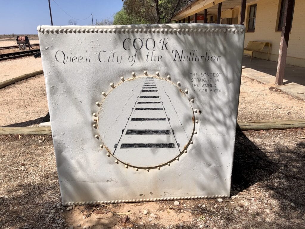 The ghost town of Cook on the Trans Australian Railway. Christened "Queen City of the Nullarbor" by an unknown local with a sense of humour!