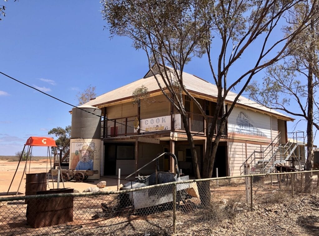 The old school at Cook SA, on the Trans Australian Railway.