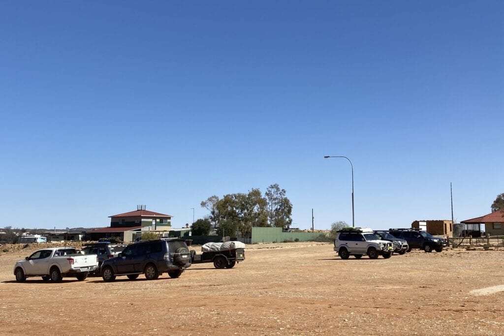 A busy day with lots of travellers at Milparinks Heritage Precinct, NSW