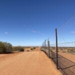 The dingo fence north of Smithville, far western NSW.