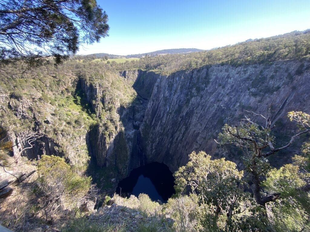 The lower falls at Apsley Falls, Oxley Wild Rivers National Park NSW.