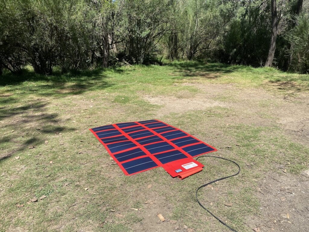 REDARC 112W amorphous solar blanket.