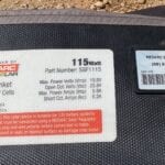 REDARC 115W SunPower solar blanket.