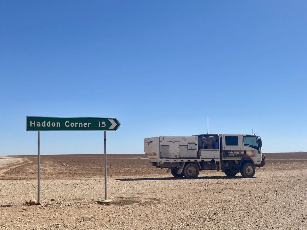 At the turnoff to Haddon Corner at Arrabury Road, QLD.