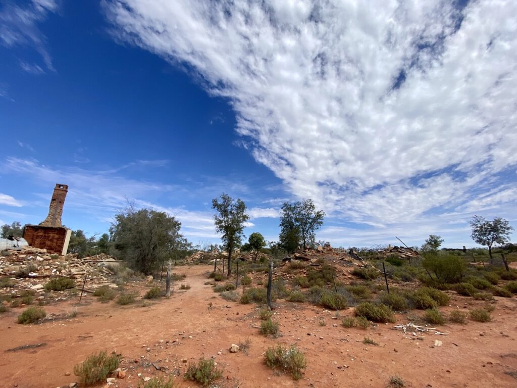 Old Caiwarro Homestead ruins, Currawinya National Park QLD.