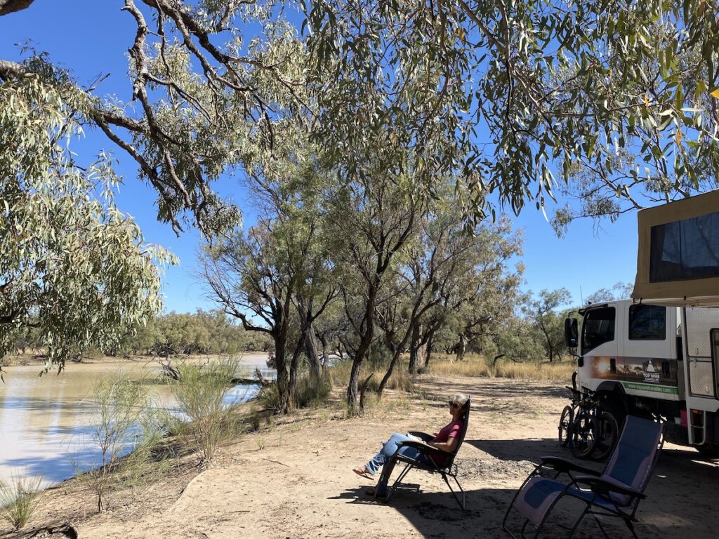 Ourimperee Waterhole Campground, Currawinya National Park QLD.