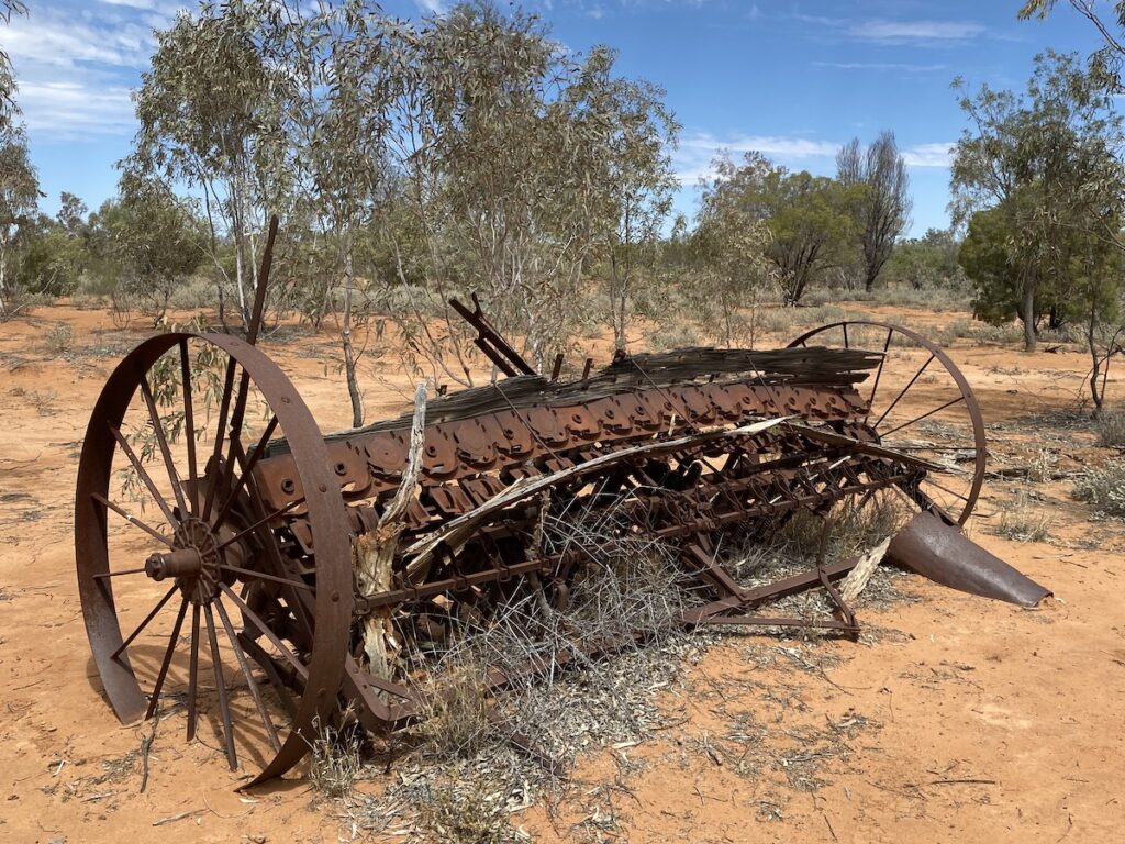 An old seeder at Currawinya National Park QLD.