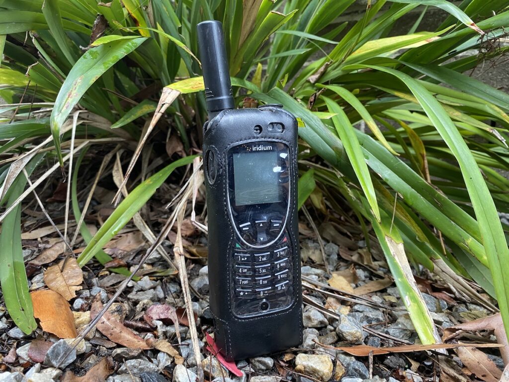 Iridium Extreme satellite phone. A vital safety communications device when remote travelling.