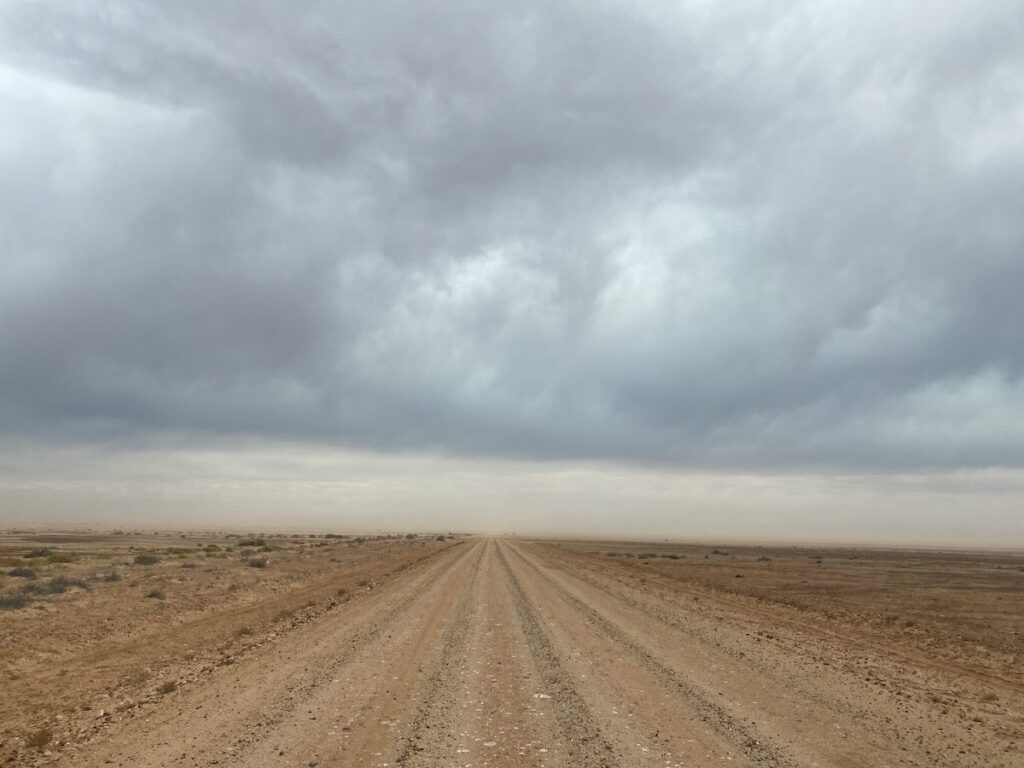 The Birdsville Track south of the Walkers Crossing turnoff, South Australia.