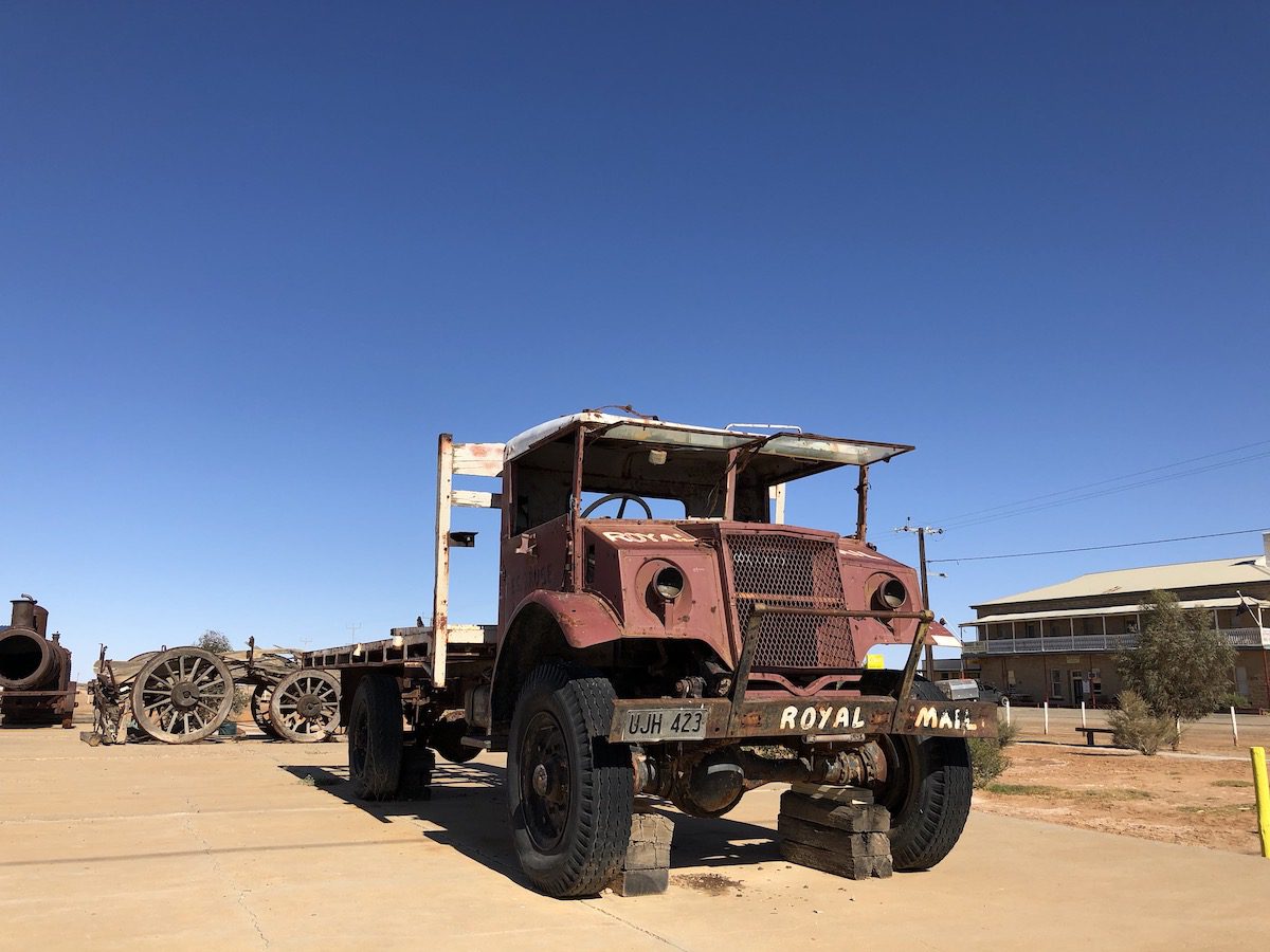 One of Tom Kruse's famous Birdsville mail trucks, Marree South Australia.