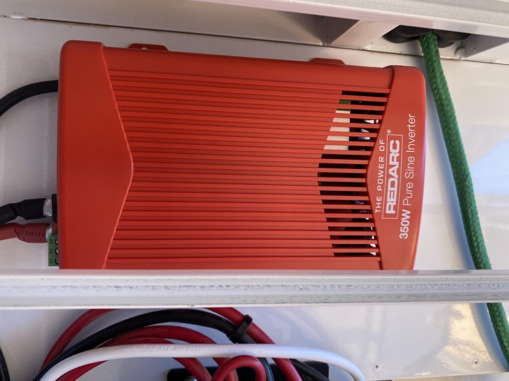 REDARC 350W inverter mounted in a Wedgetail Camper.