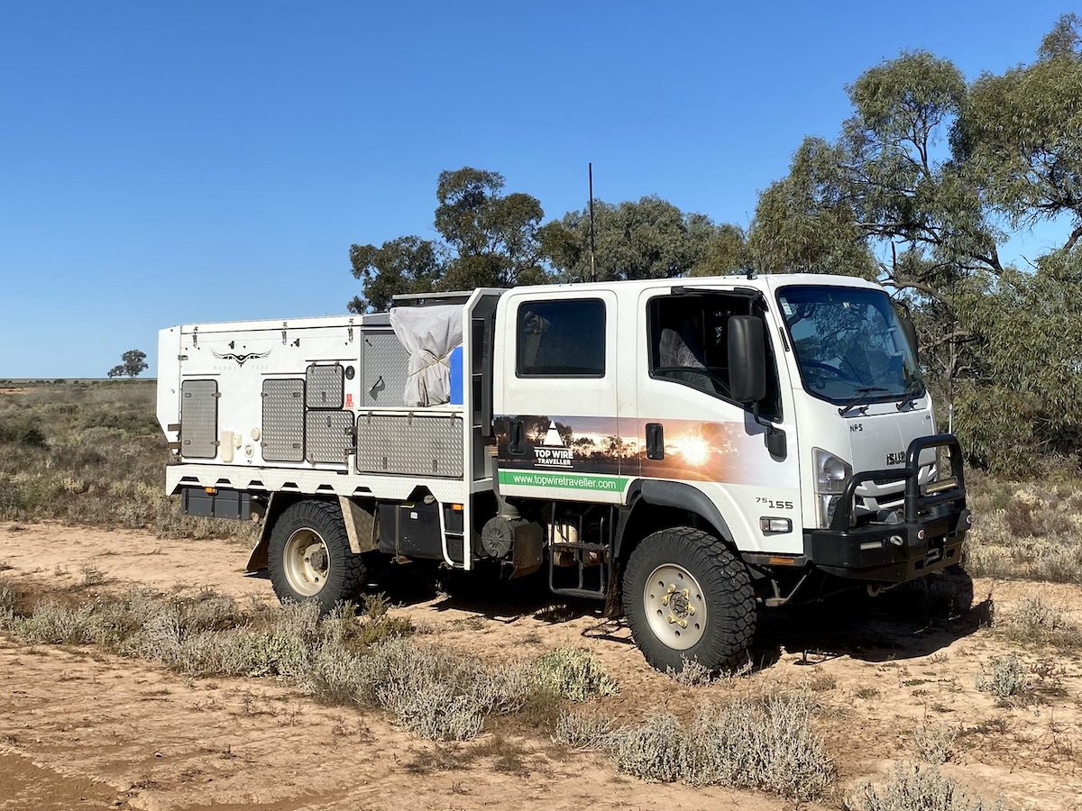 Our six-year old Isuzu 4WD truck.