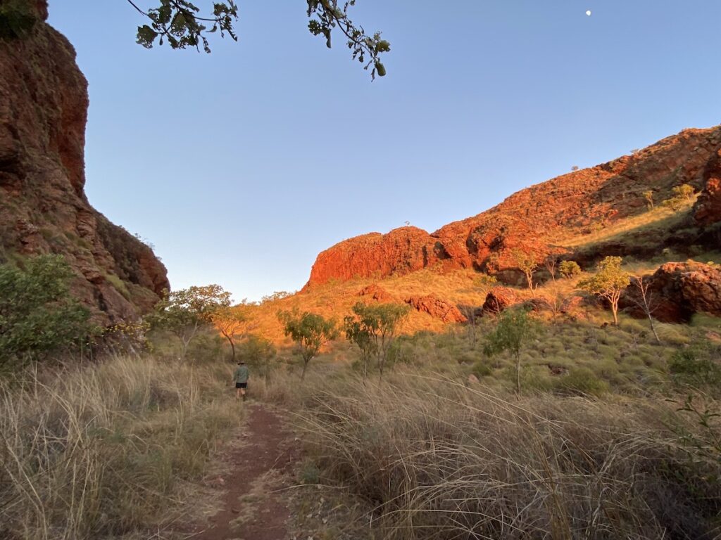 Sunrise on the sandstone hills, Keep River National Park.